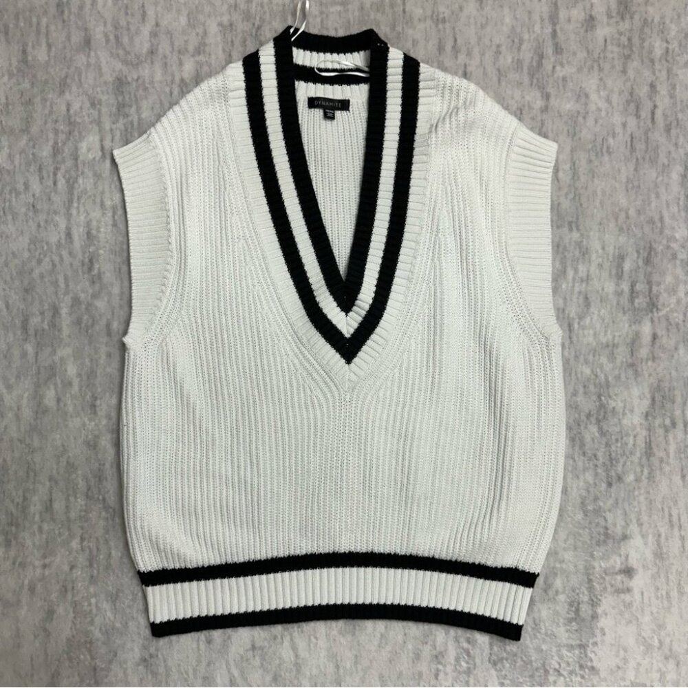 Dynamite Oversized Knit Sweater Vest